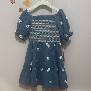 Rare Editions Toddler Girl Daisy Embroidered Dress